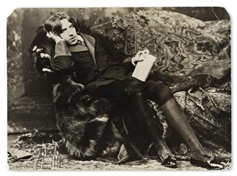 NAPOLEON SARONY (1821-1896) Portrait of Oscar Wilde.                                                                                             